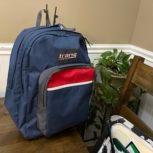 JanSport Trans Supermax Backpack Blue/Red NWOT